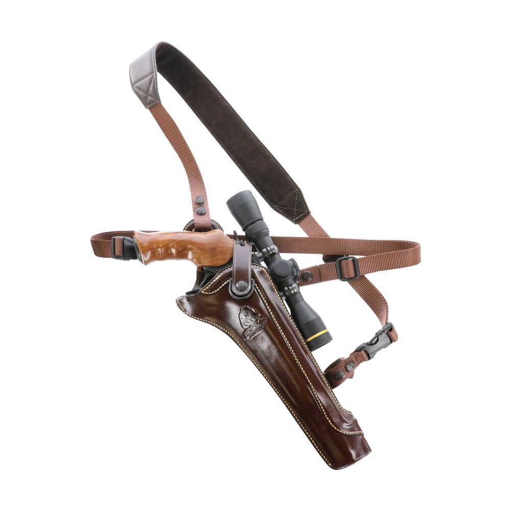 galco kh130h kodiak hunter chest holster havana brown leather shoulder/torso strap fits s&w n frame fits ruger blackhawk 7.50″ right hand Galco KH130H Kodiak Hunter Chest Holster Havana Brown Leather Shoulder/Torso Strap Sports South item 19124