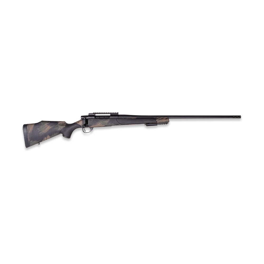 weatherby vbs65ppr2b vanguard black hills 6.5 prc 3+1 20" + 2" matte blued heavy threaded barrel, matte blued steel receiver w/picatinny rail, black w/green & tan accents peak 44 monte carlo polymer s Weatherby VBS65PPR2B Vanguard Black Hills 6.5 PRC 3+1 20" + 2" Matte Blued Heavy Threaded Sports South item 191291