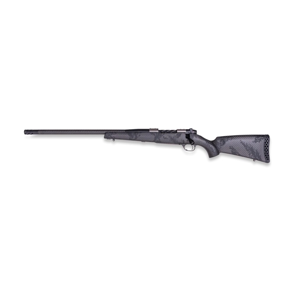 weatherby mgt01n338wl6b mark v backcountry guide ti 338 wby rpm 3+1 24" +2" carbon fiber bsf threaded barrel, titanium drilled & tapped receiver, exposed carbon w/carbide black accents fixed peak 44 Weatherby MGT01N338WL6B Mark V Backcountry Guide TI 338 WBY RPM 3+1 24" +2" Carbon Fiber BSF Sports South item 191322