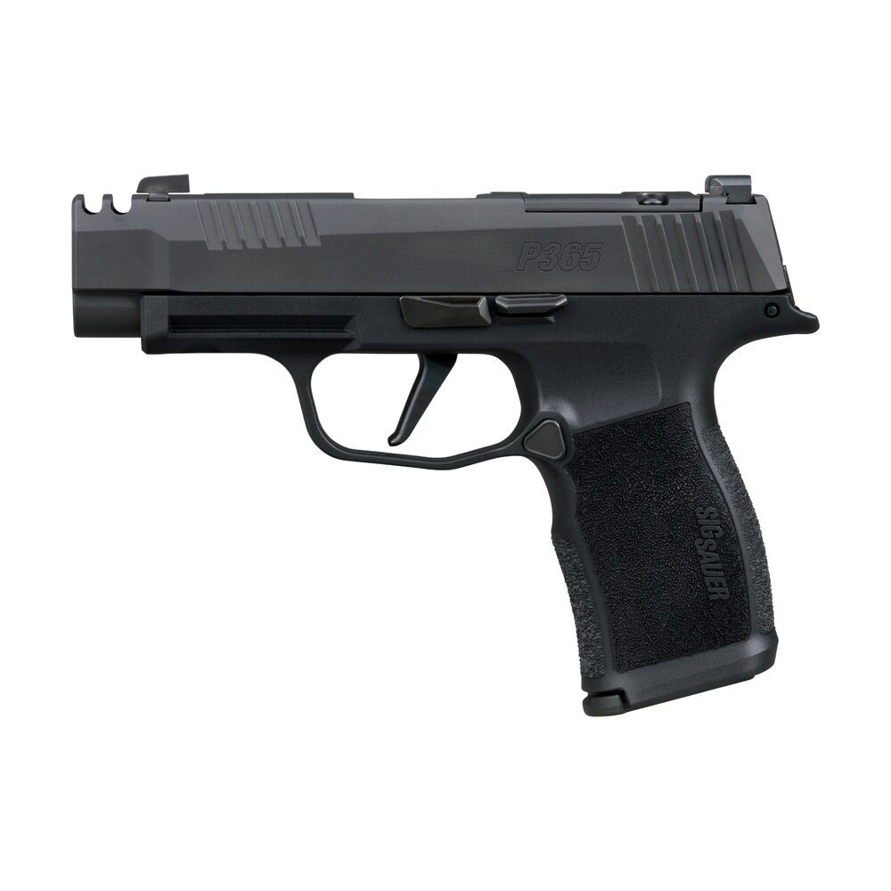 sig sauer 365xl380comp10 p365xl 380 acp 10+1 3.10" black ported barrel, black nitron stainless steel optic cut/ported/serrated slide, black stainless steel frame w/picatinny rail, textured grip, sig l Sig Sauer 365XL380COMP10 P365XL 380 ACP 10+1 3.10" Black Ported Sports South item 191381
