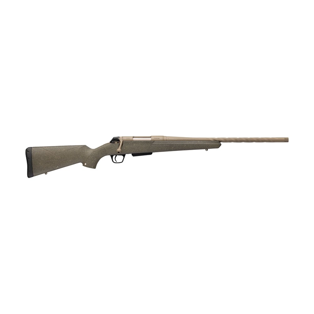 winchester repeating arms 535808289 xpr 6.5 creedmoor 3+1 20" flat dark earth cerakote steel spiral fluted threaded barrel & drilled & tapped receiver, forest tan cerakote fixed synthetic stock, right Winchester Repeating Arms 535808289 XPR 6.5 Creedmoor 3+1 20" Flat Dark Earth Cerakote Steel Sports South item 191633