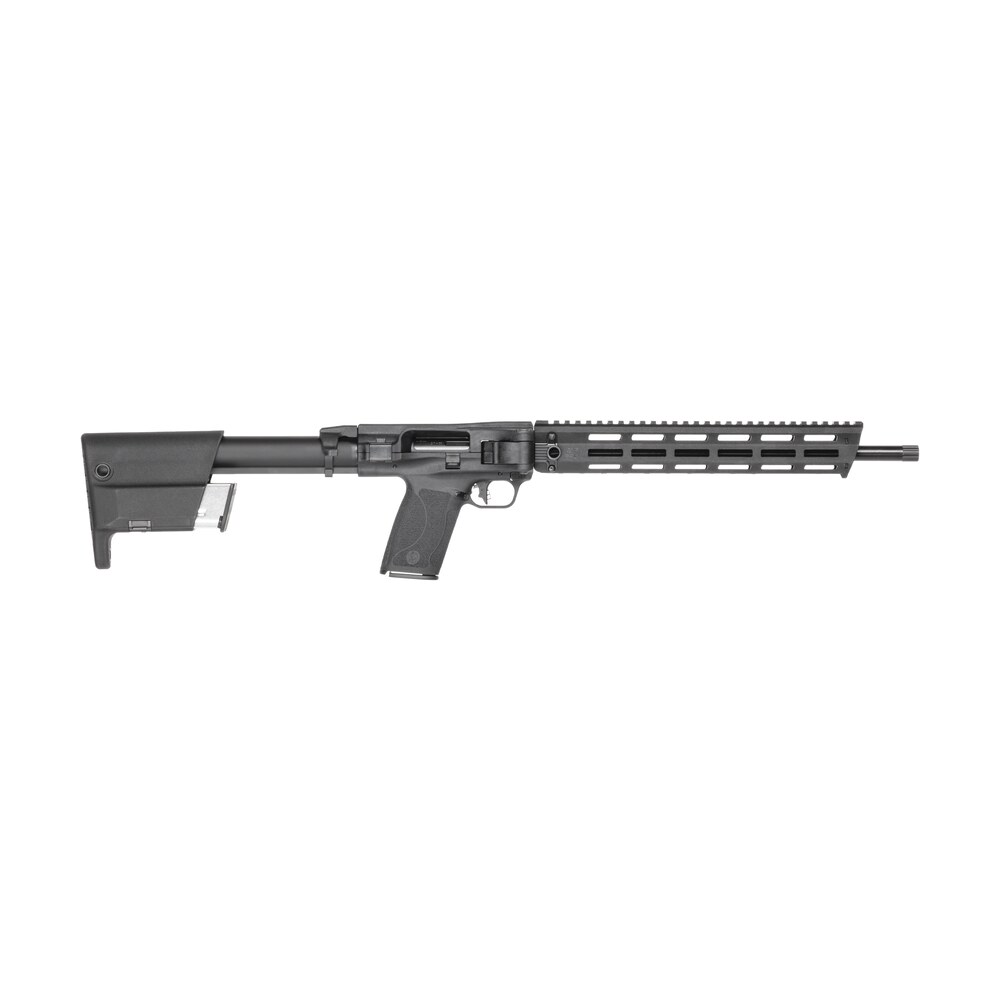 smith & wesson 14169 m&p fpc 5.78x28mm 22+1 16.25" black threaded barrel, black polymer receiver w/picatinny rail, m lok handguard, fixed black polymer stock, black polymer grip Smith & Wesson 14169 M&P FPC 5.78x28mm 22+1 16.25" Black Threaded Sports South item 191663