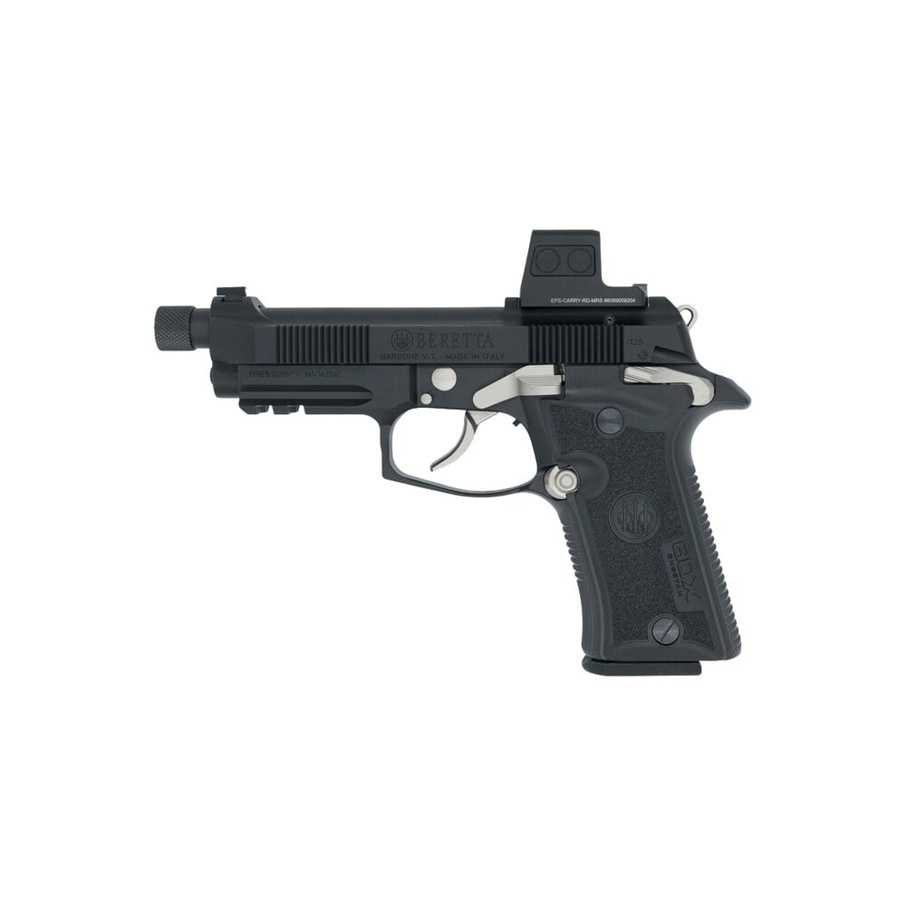 langdon tactical tech 80x32bcbre beretta cheetah 80x micro compact 32 acp 13+1 4.40" black threaded barrel, black carbon steel optic ready/serrated slide, black cerakote aluminum frame w/picatinny rai Langdon Tactical Tech 80X32BCBRE Beretta Cheetah 80X Micro-Compact 32 ACP 13+1 4.40" Black Sports South item 191667