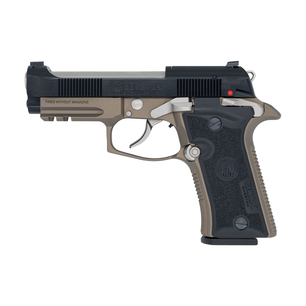 langdon tactical tech 80x32zcbbn beretta cheetah 80x 32 acp 12+1 3.90" inox steel barrel, black bruniton carbon steel optic ready/serrated slide, bronze cerakote aluminum frame w/picatinny rail, textu Langdon Tactical Tech 80X32ZCBBN Beretta Cheetah 80X 32 ACP 12+1 3.90" Inox Steel Sports South item 191670