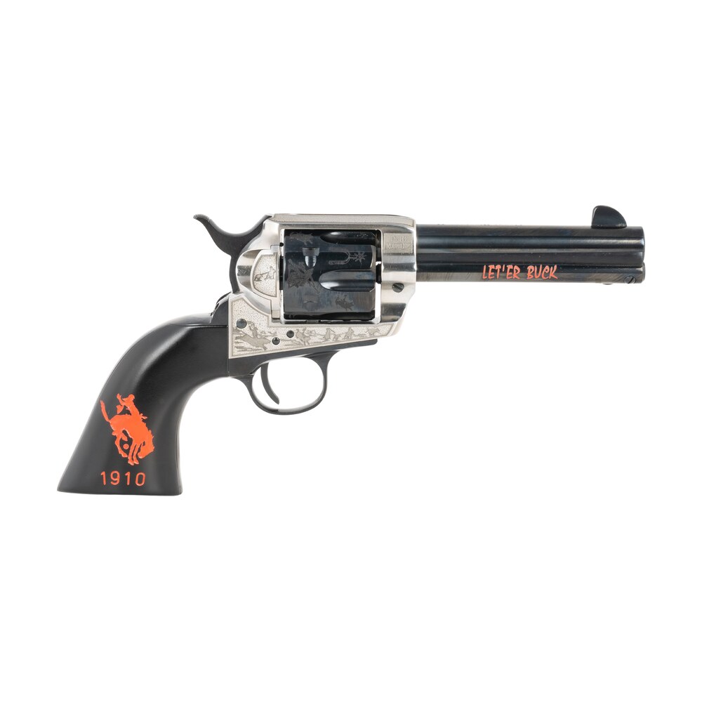 pietta pfi45pr434bp 1873 great western ii pendleton round?up 45 colt (long colt) 4.75" blued engraved barrel & cylinder, ultra black engraved grip, exposed hammer Pietta PFI45PR434BP 1873 Great Western II Pendleton Round?Up 45 Colt (Long Colt) 4.75" Blued Sports South item 191729