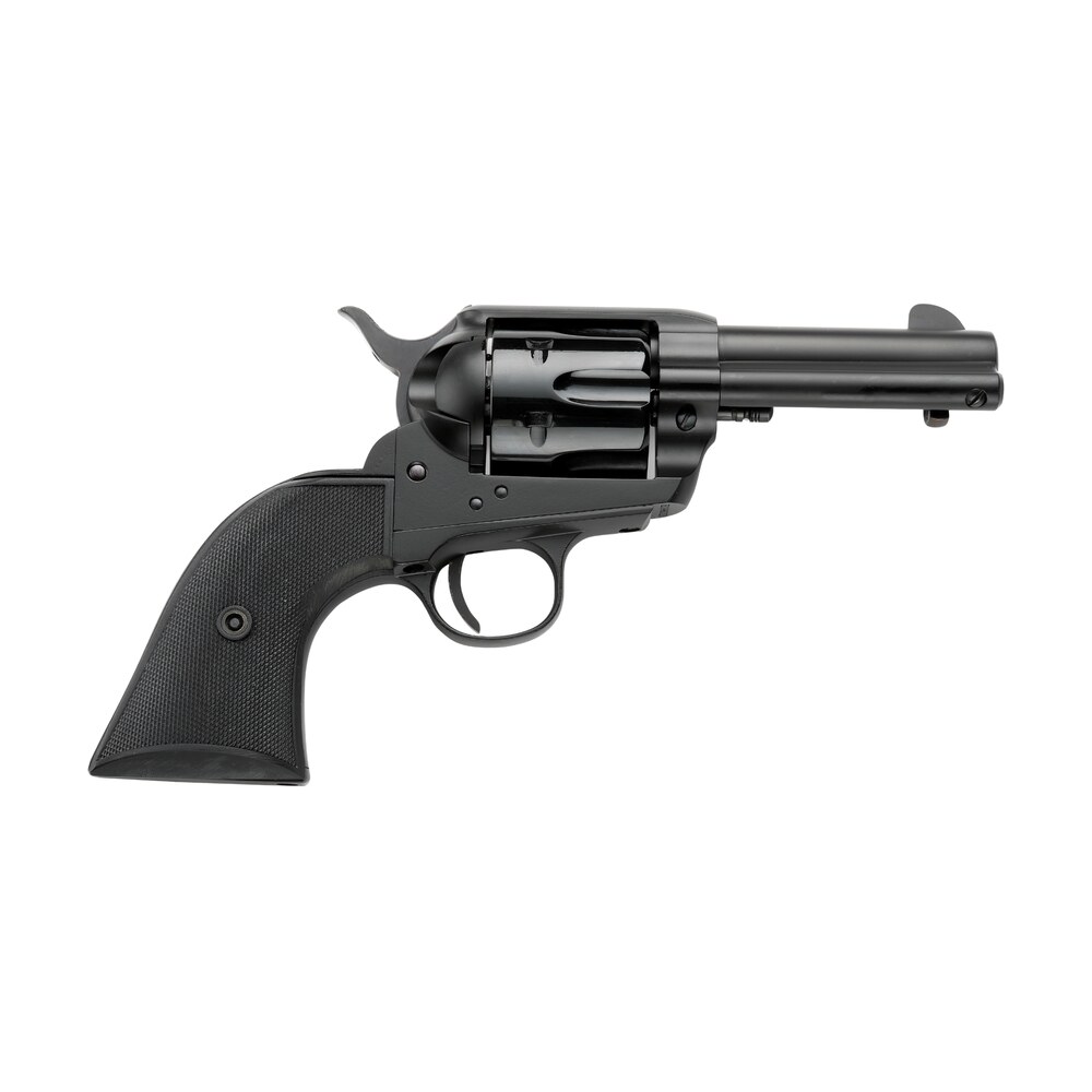 pietta pfi9alloyas312cb alloy 9mm luger 6 shot 3.50" matte black alloy steel barrel & frame, black checkered grip Pietta PFI9ALLOYAS312CB Alloy 9mm Luger 6 Shot 3.50" Matte Black Alloy Steel Barrel & Sports South item 191741