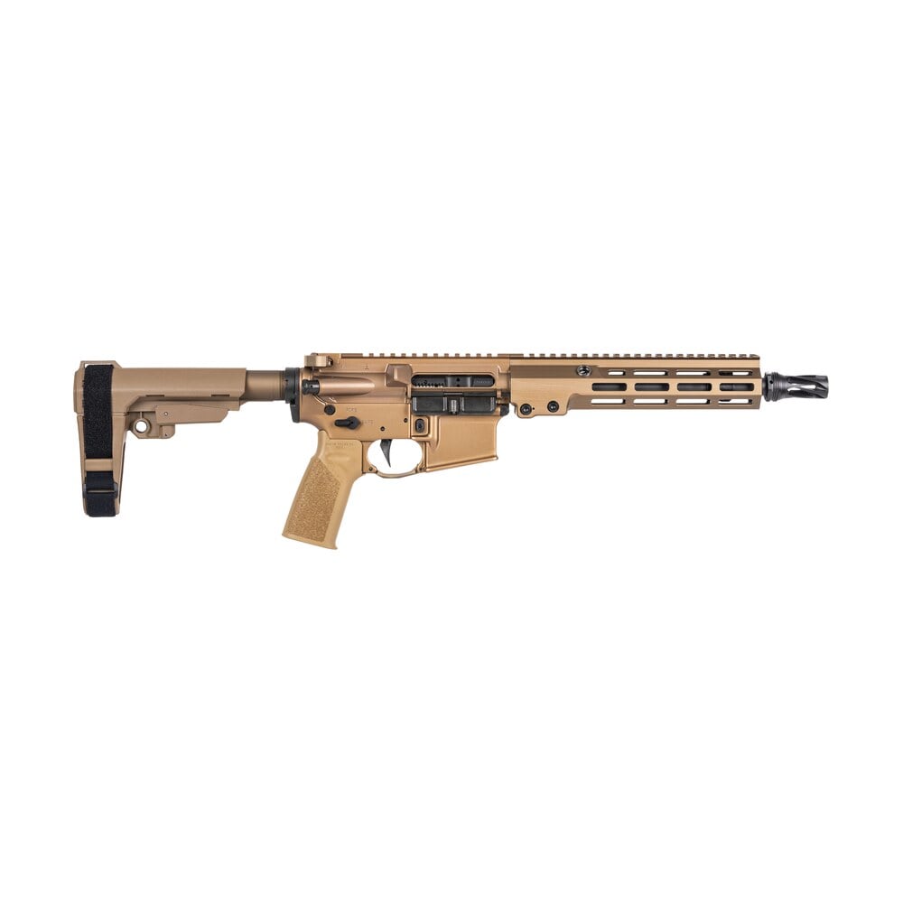 geissele automatics 08562s super duty mod1 5.56 nato no magazine 10.30" threaded barrel, desert dirt cerakote aluminum receiver w/picatinny rail, m lok handguard, dd polymer sb tactical sba3 brace, mi Geissele Automatics 08562S Super Duty MOD1 5.56 NATO No Magazine 10.30" Threaded Sports South item 191854