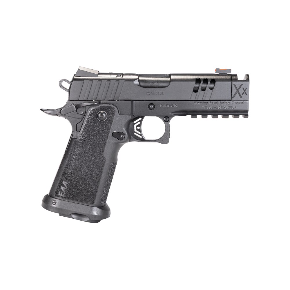 girsan 395026 witness2311 cmxx 10mm auto 15+1 4.25" black ported w/integral compensator bull barrel, black steel lightening cut/optic ready/serrated slide, black polymer frame w/beavertail & picatinny Girsan 395026 Witness2311 CMXX 10mm Auto 15+1 4.25" Black Ported Sports South item 191888