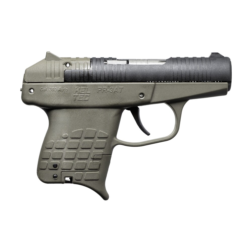 kel tec pr3atgrn10 pr 3at compact frame 380 acp 10+1 2.85" black rotating barrel shroud, green polymer frame Kel-Tec PR3ATGRN10 PR-3AT Compact Frame 380 ACP 10+1 2.85" Black Rotating Barrel Shroud, Green Sports South item 191957