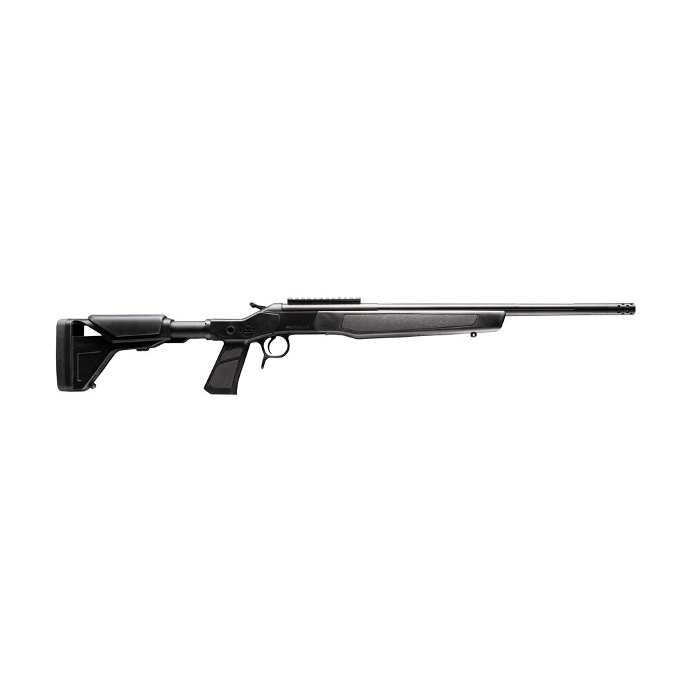 cva cr4441xp scout xp 400 legend 1rd 20" matte stainless steel threaded barrel & receiver w/picatinny rail, graphite black adjustable synthetic stock CVA CR4441XP Scout XP 400 Legend 1rd 20" Matte Stainless Steel Threaded Barrel & Receiver Sports South item 192030