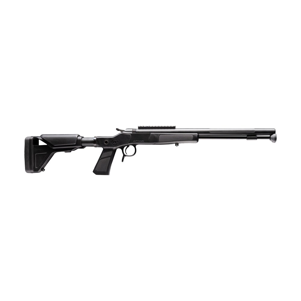 cva pr2045nm optima xp 50 cal black nitride single shot barrel, black nitride drilled & tapped steel receiver, adjustable black synthetic stock CVA PR2045NM Optima XP 50 Cal Black Nitride Single Shot Sports South item 192063