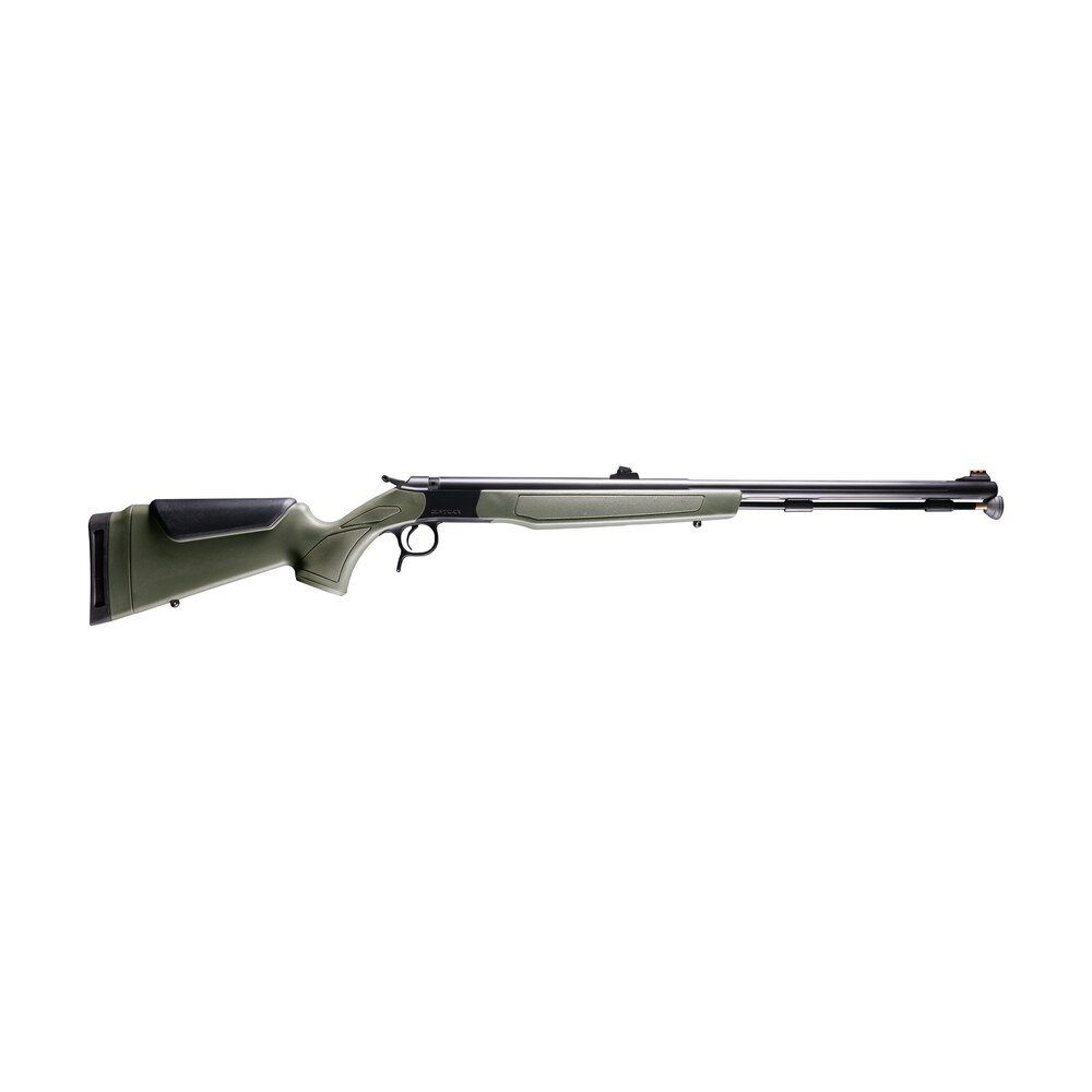 cva pr2046nw optima northwest 50 cal 26" black nitride single shot barrel, black nitride drilled & tapped stainless steel receiver, adj comb od green synthetic stock CVA PR2046NW Optima Northwest 50 Cal 26" Black Nitride Single Shot Sports South item 192065