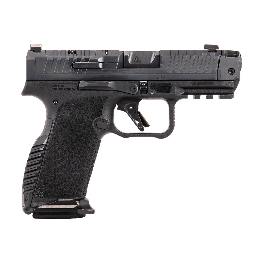canik hg8611n prime radian micro compact frame 9mm luger 17+1 3.80" compensated barrel, optic ready/serrated slide, textured grip Canik HG8611N Prime Radian Micro-Compact Frame 9mm Luger 17+1 3.80" Compensated Sports South item 192103
