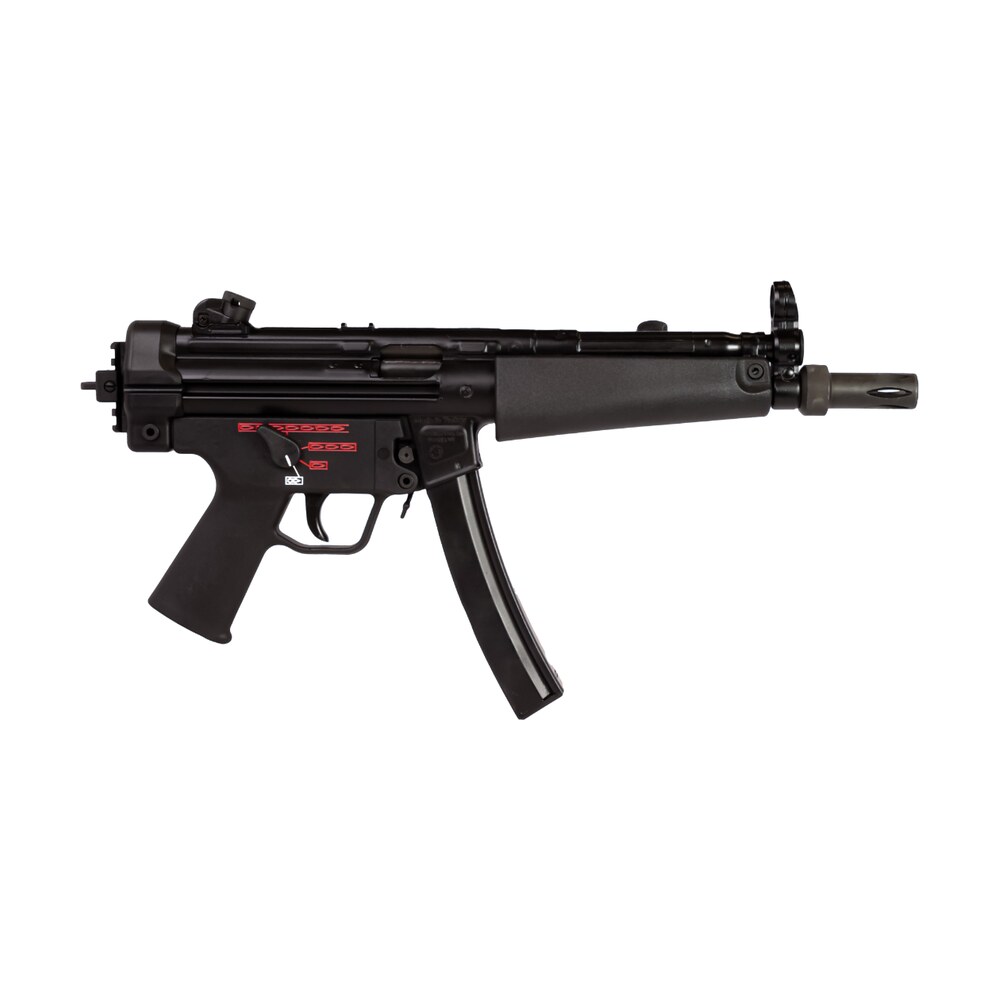century arms hg6034nn ap5 navy 9mm luger 30+1 8.50" manganese phosphate threaded barrel, black lacquer over manganese phosphate steel stamped receiver, picatinny rear cap, black navy style grip Century Arms HG6034NN AP5 Navy 9mm Luger 30+1 8.50" Manganese Phosphate Threaded Sports South item 192133