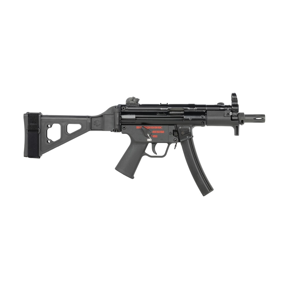 century arms hg6035nbn ap5 navy 9mm luger 30+1 5.80" manganese phosphate threaded barrel, black lacquer over manganese phosphate steel stamped receiver, pistol brace, black navy style grip Century Arms HG6035NBN AP5 Navy 9mm Luger 30+1 5.80" Manganese Phosphate Threaded Sports South item 192137