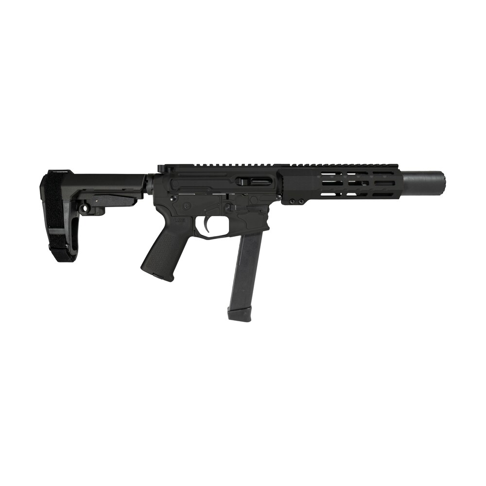shark coast tactical scc06711spbo9 sneeky pete 9mm luger 30+1 5.50" black melonite threaded barrel, black cerakote receiver, sb tactical sba3 brace Shark Coast Tactical SCC06711SPBO9 Sneeky Pete 9mm Luger 30+1 5.50" Black Melonite Threaded Sports South item 192518