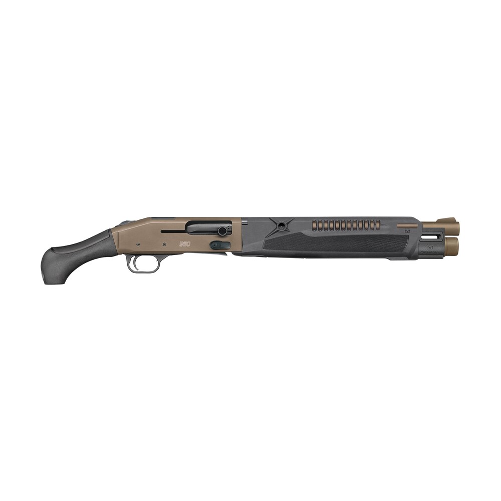 mossberg 83011 990 aftershock spx semi auto 3" 5+1 14.75" flat dark earth cerakote integrated heat shield barrel & drilled & tapped receiver, black polymer grip Mossberg 83011 990 Aftershock SPX Semi-Auto 3" 5+1 14.75" Flat Dark Earth Cerakote Integrated Sports South item 192577