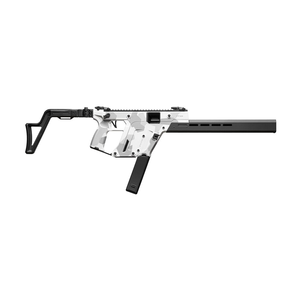 kriss usa kv453cad00 vector crb gen3 45 acp 30+1 16" black nitride threaded barrel, arctic delta cerakote receiver w/picatinny rail, m lok handguard, adjustable folding black stock, white polymer grip Kriss USA KV453CAD00 Vector CRB Gen3 45 ACP 30+1 16" Black Nitride Threaded Sports South item 192603