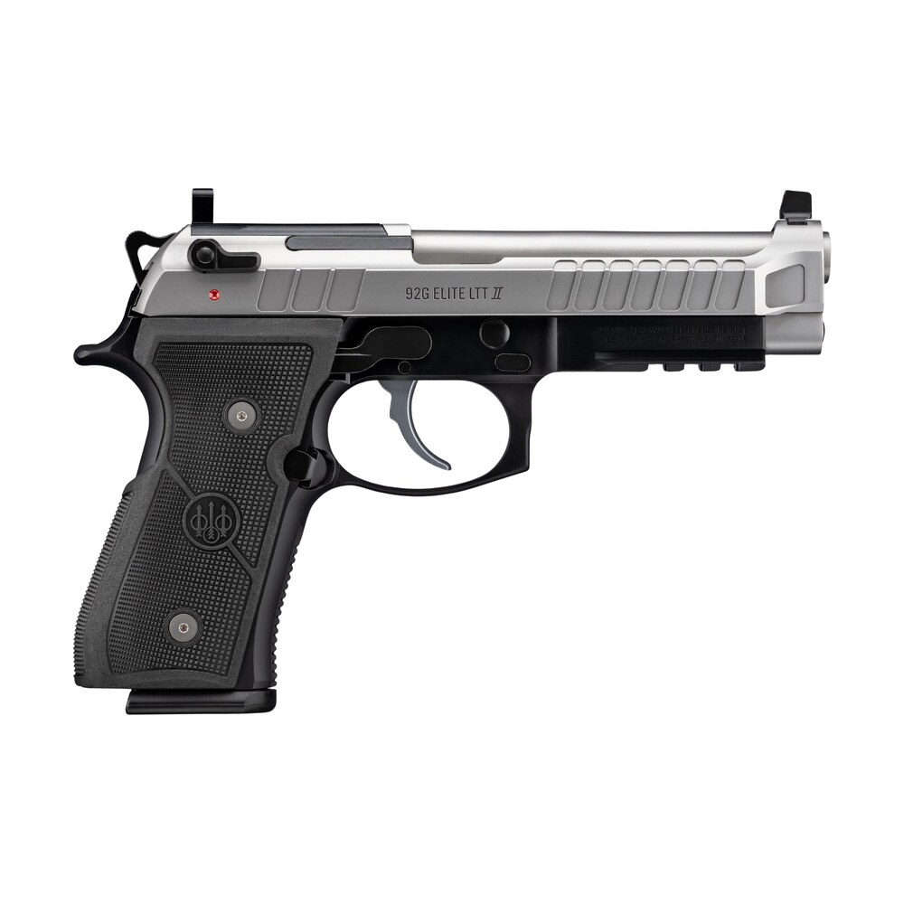 beretta usa j92elite2g15 92g elite ltt ii full size frame 9mm luger 15+1 4.70" inox combat target crown barrel, inox stainless steel optic ready/serrated slide, black aluminum frame w/beavertail & pic Beretta USA J92ELITE2G15 92G Elite LTT II Full Size Frame 9mm Luger 15+1 4.70" Inox Combat Sports South item 192633