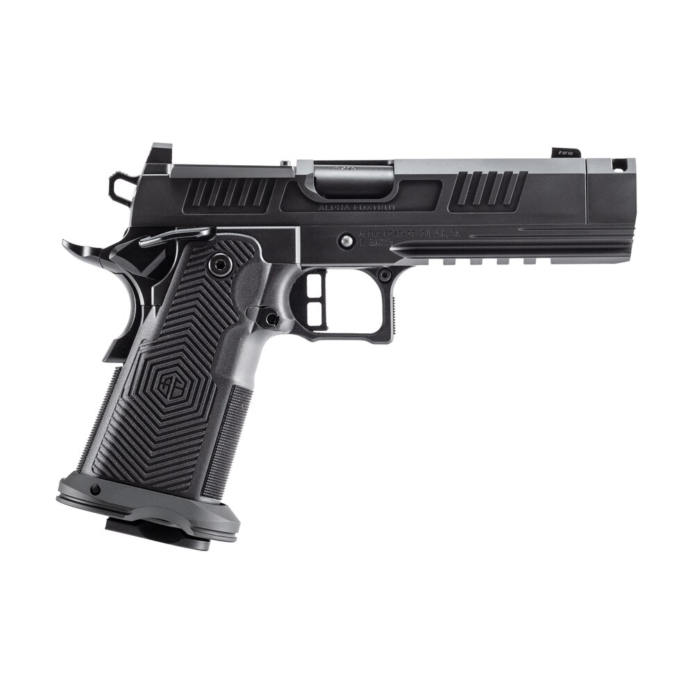 alpha foxtrot aa39x2cig xdbk17 af1911 romulus 10mm auto 18+1 4.25" black dlc stainless steel threaded compensated barrel, optic ready/serrated slide & frame w/beavertail & picatinny rail, rmsc/rmr foo Alpha Foxtrot AA39X2CIG-XDBK17 AF1911 Romulus 10mm Auto 18+1 4.25" Black DLC Stainless Steel Sports South item 193029