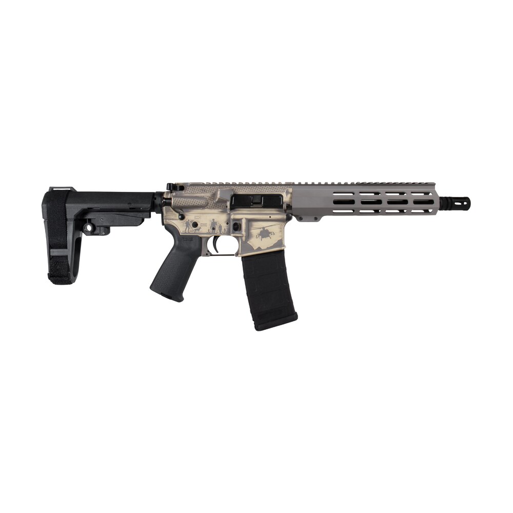 shark coast tactical scc07428milfde p military 5.56 nato 30+1 10.50" black nitride threaded barrel, 2 tone fde cerakote aluminum receiver w/picatinny rail, m lok handguard, polymer sb tactical sba3 br Shark Coast Tactical SCC07428MILFDE-P Military 5.56 NATO 30+1 10.50" Black Nitride Threaded Sports South item 193731