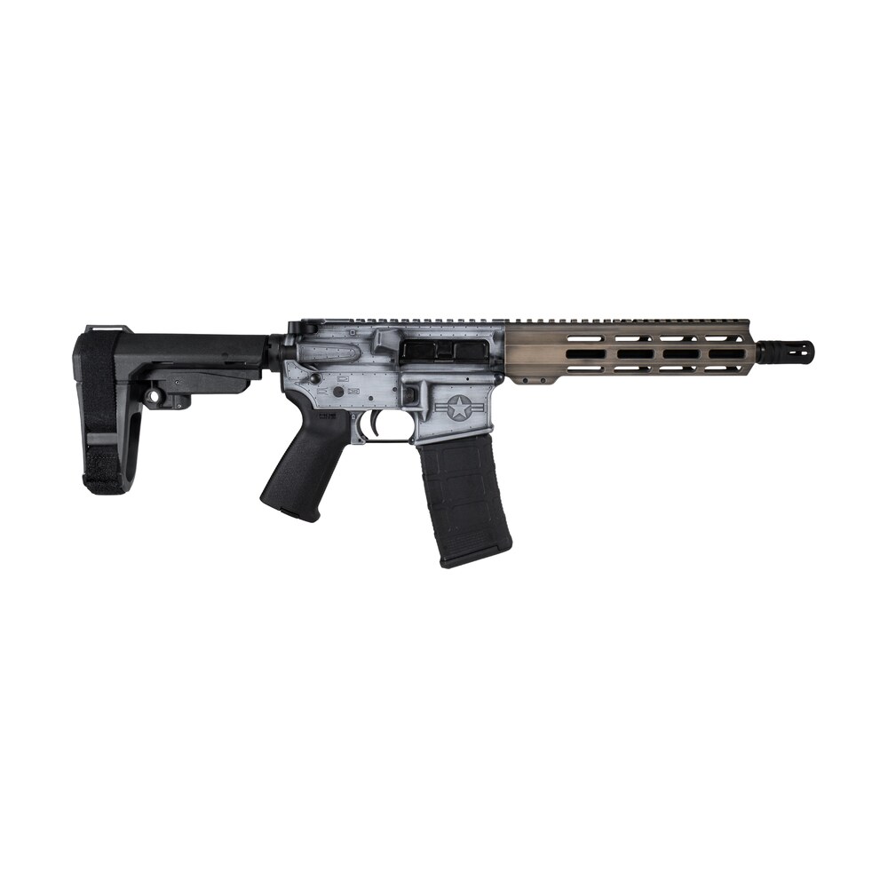 shark coast tactical scc07534whog p warthog 5.56 nato 30+1 10.50" black nitride threaded barrel, aluminum receiver w/picatinny rail, m lok handguard, polymer sb tactical sba3 brace, magpul moe grip, r Shark Coast Tactical SCC07534WHOG-P Warthog 5.56 NATO 30+1 10.50" Black Nitride Threaded Sports South item 193736