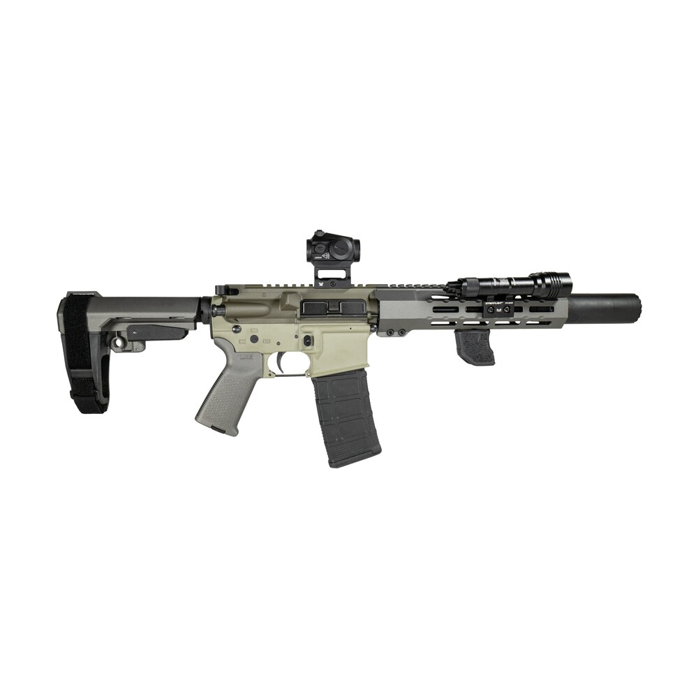 shark coast tactical sccsnkysd556002 sneeky pete deluxe 5.56 nato 30+1 7.50" threaded barrel aluminum receiver w/picatinny rail, m lok handguard, polymer sb tactical sba3 brace, vortex crossfire red d Shark Coast Tactical SCCSNKYSD556002 Sneeky Pete Deluxe 5.56 NATO 30+1 7.50" Threaded Barrel Sports South item 193739