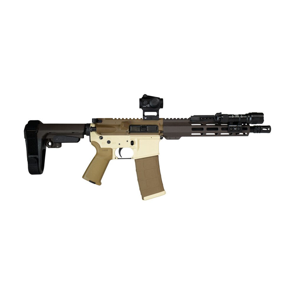 shark coast tactical scc06834drk300 p drake 300 blackout 30+1 10" threaded barrel, aluminum receiver w/picatinny rail, m lok handguard, polymer sb tactical sba3 brace, streamlight protac rail light 2, Shark Coast Tactical SCC06834DRK300-P Drake 300 Blackout 30+1 10" Threaded Sports South item 193743