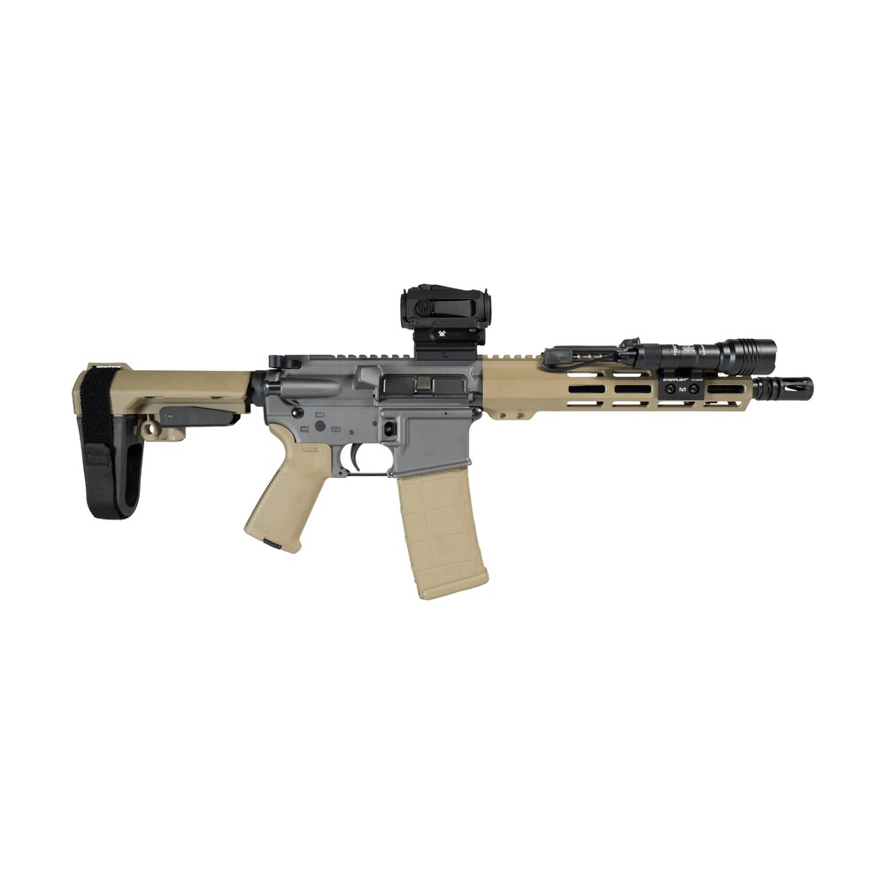 shark coast tactical scc06865tw300 p tumbleweed bundle 300 blackout 30+1 10" threaded barrel, aluminum receiver w/picatinny rail, m lok handguard, polymer sb tactical sba3 brace, streamlight protac ra Shark Coast Tactical SCC06865TW300-P Tumbleweed Bundle 300 Blackout 30+1 10" Threaded Sports South item 193747