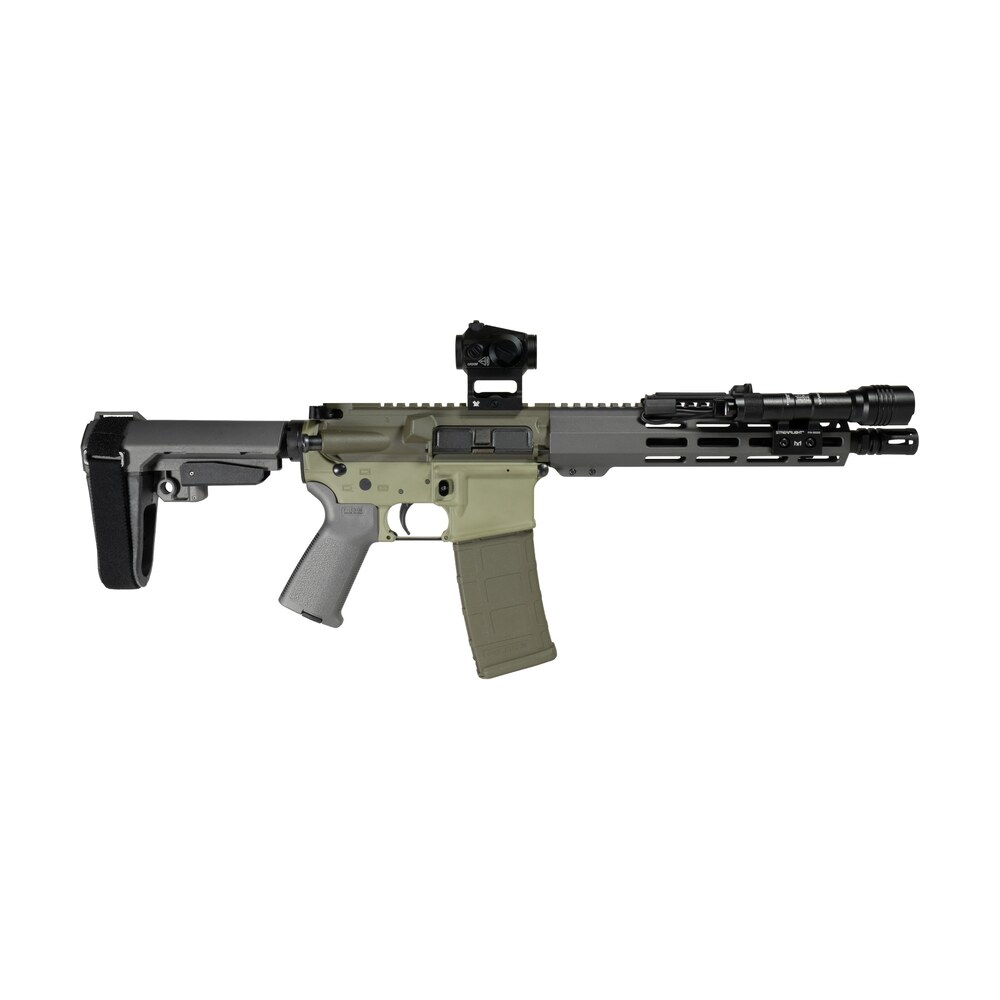shark coast tactical scc06872bugbr300p bug bear bundle 300 blackout 30+1 10" threaded barrel, aluminum receiver w/picatinny rail, m lok handguard, polymer sb tactical sba3 brace, streamlight protac ra Shark Coast Tactical SCC06872BUGBR300P Bug Bear Bundle 300 Blackout 30+1 10" Threaded Sports South item 193748