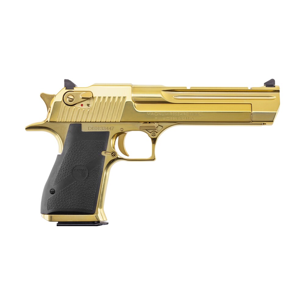 magnum research de44cag desert eagle mark xix *ca compliant 357 mag 9+1 6" accessory rail barrel, gold zirconium nitride serrated slide & frame Magnum Research DE44CAG Desert Eagle Mark XIX *CA Compliant 357 Mag 9+1 6" Accessory Rail Sports South item 193770