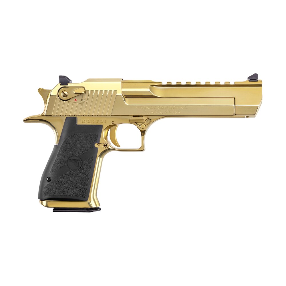 magnum research de44zng desert eagle mark xix 44 mag 7+1 6" picatinny rail barrel, gold zirconium nitride serrated slide & frame Magnum Research DE44ZNG Desert Eagle Mark XIX 44 Mag 7+1 6" Picatinny Rail Sports South item 193771