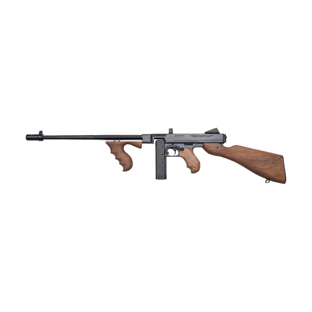 thompson t550d 1927a 1 lightweight carbine 45 acp 20+1/50+1 16.50" blued aluminum alloy barrel & receiver, walnut grain fixed stock & grip Thompson T550D 1927A-1 Lightweight Carbine 45 ACP 20+1/50+1 16.50" Blued Aluminum Alloy Barrel Sports South item 193774