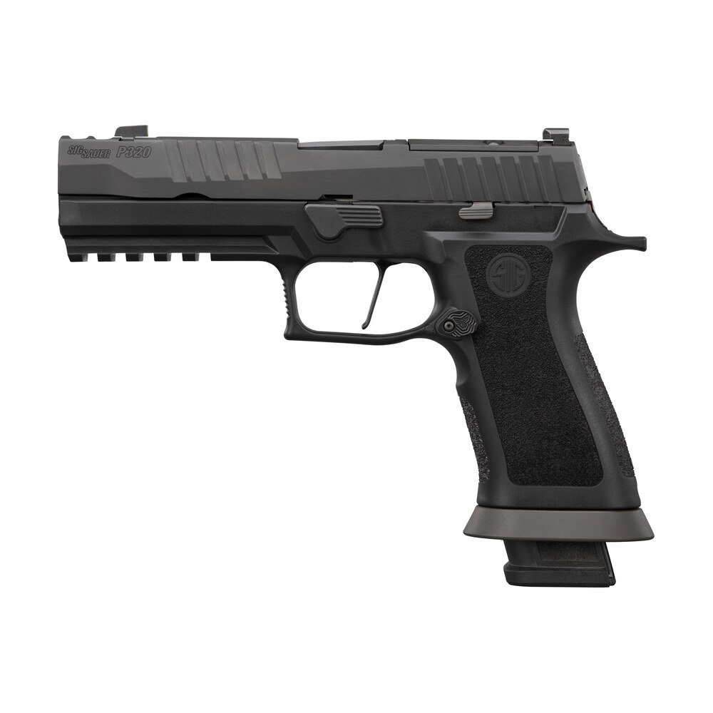 sig sauer 320xf9mod p320 m.o.d. full size 9mm luger 21+1 3.90" black barrel, matte black dlc stainless steel optic ready/ported/serrated slide, black stainless steel frame w/picatinny rail, m.o.d. x f Sig Sauer 320XF9MOD P320 M.O.D. Full Size 9mm Luger 21+1 3.90" Black Sports South item 194001