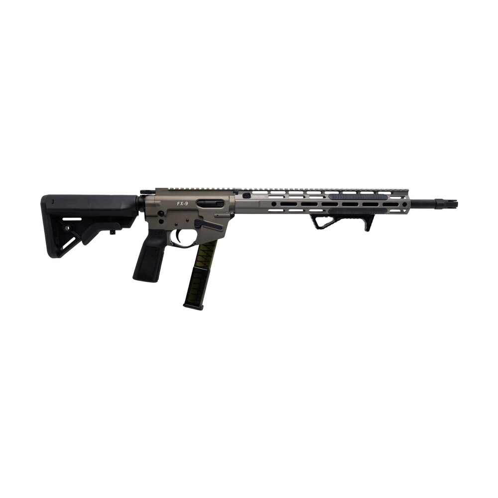 freedom ordance fx9r16e fde fx9r elite 9mm luger 16" black nitride barrel, flat dark earth anodized aluminum receiver w/picatinny rail black b5 bravo polymer stock, b5 p type grip Freedom Ordance FX9R16E-FDE FX9R Elite 9mm Luger 16" Black Nitride Sports South item 194058