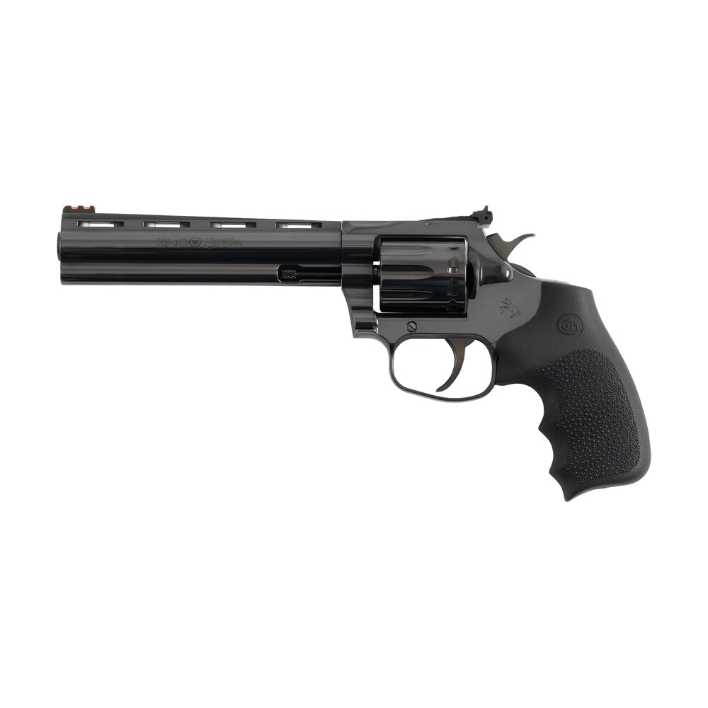 colt mfg kcobra22 bp6rfo king cobra target 22 lr 10rd shot 6" blued vent rib barrel, blued carbon steel cylinder & frame, black hogue overmolded grip, exposed hammer Colt Mfg KCOBRA22-BP6RFO King Cobra Target 22 LR 10rd Shot 6" Blued Vent Rib Sports South item 194195