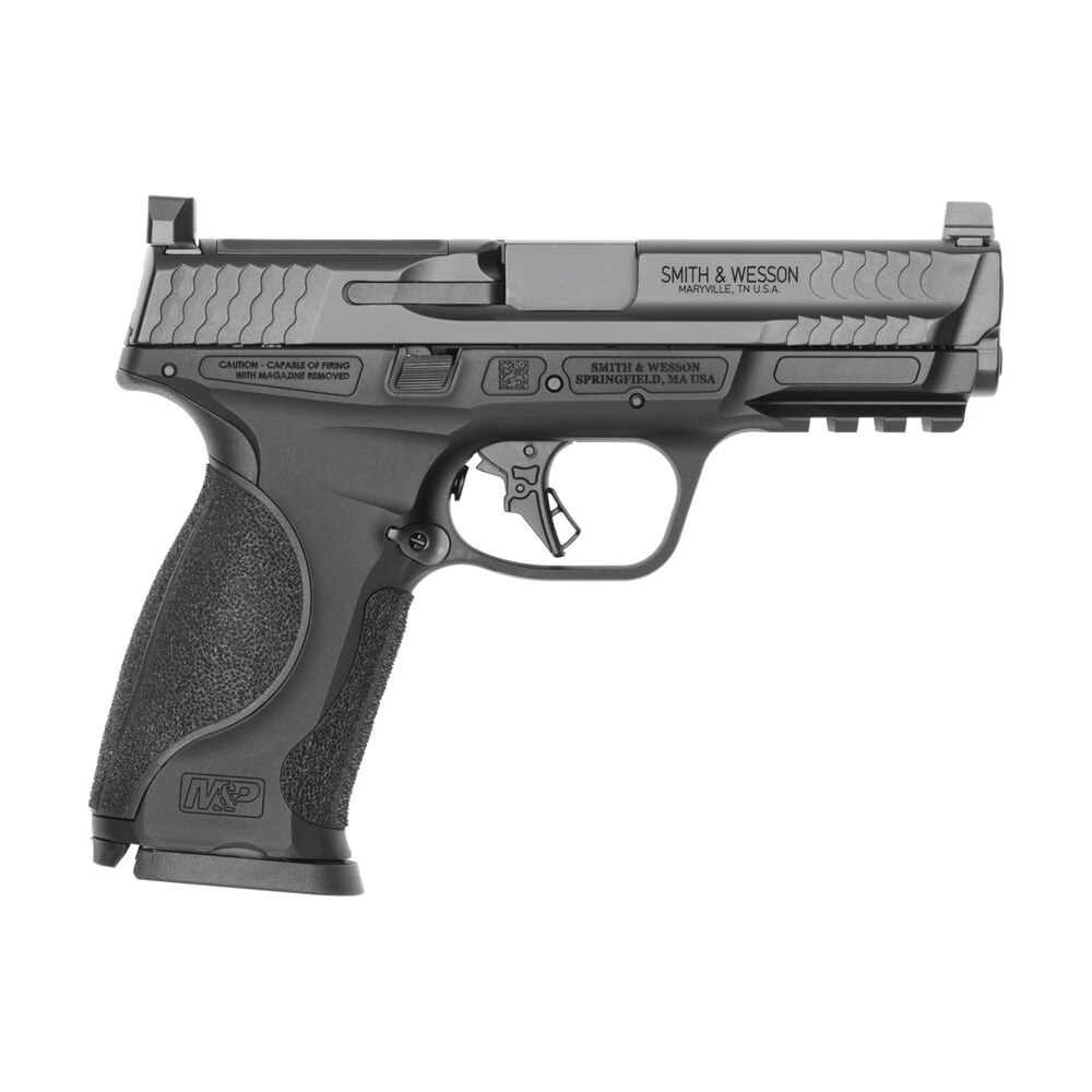 smith & wesson 14792 m&p9 m2.0 metal full size 9mm luger 17+1 4.25" black armornite stainless steel barrel & optic cut/serrated slide, black anodized aluminum frame w/picatinny rail, interchangeable p Smith & Wesson 14792 M&P9 M2.0 Metal Full Size 9mm Luger 17+1 4.25" Black Armornite Sports South item 194228