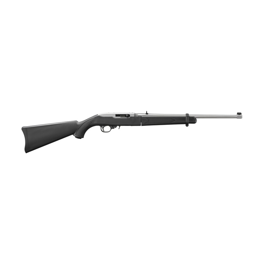 ruger 32010 10/22 takedown 22 lr 10+1 18.50" satin stainless steel barrel, drilled & tapped receiver, black fixed synthetic stock Ruger 32010 10/22 Takedown 22 LR 10+1 18.50" Satin Stainless Steel Sports South item 194230