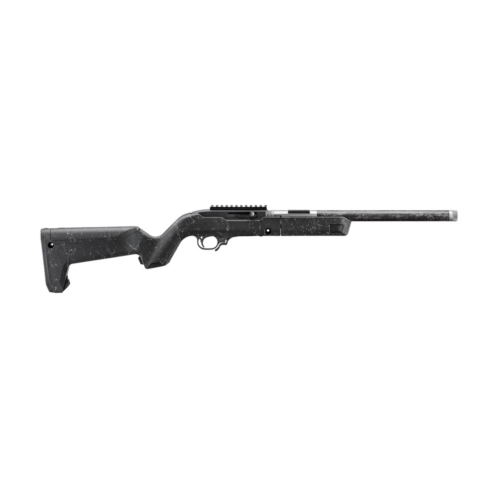 ruger 32034 10/22 carbon fiber takedown 22 lr 10+1 16.10" carbon fiber threaded barrel, black receiver w/scope rail, textured black w/white specks magpul x 22 backpacker synthetic stock Ruger 32034 10/22 Carbon Fiber Takedown 22 LR 10+1 16.10" Carbon Fiber Threaded Sports South item 194238