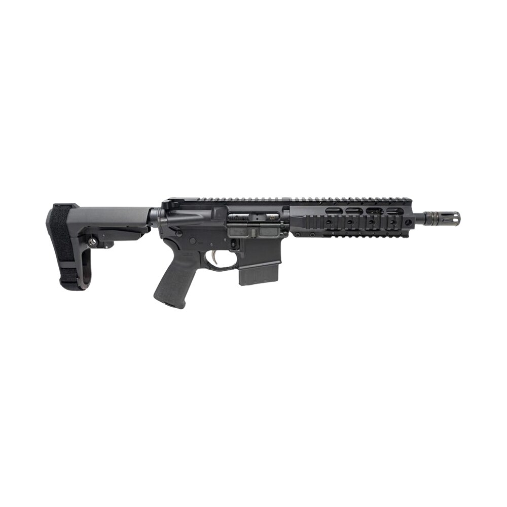 dpms panther arms dp51655225433 kitty kat s9 338 arc 8" black nitride heavy threaded barrel, black hardcoat anodize aluminum receiver w/picatinny rail, dpms quad rail handguard, black polymer sb tacti Dpms Panther Arms DP51655225433 Kitty Kat S9 338 ARC 8" Black Nitride Heavy Threaded Sports South item 194412
