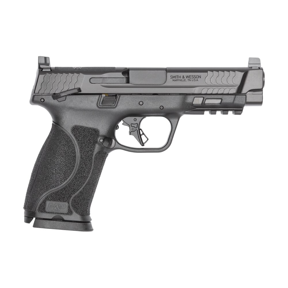 smith & wesson 14505 m&p m2.0 full size 10mm auto 10+1 4.60" black armornite stainless steel barrel & optic cut/serrated slide, black polymer frame w/picatinny rail, interchangeable palmswell grip Smith & Wesson 14505 M&P M2.0 Full Size 10mm Auto 10+1 4.60" Black Armornite Stainless Sports South item 194614