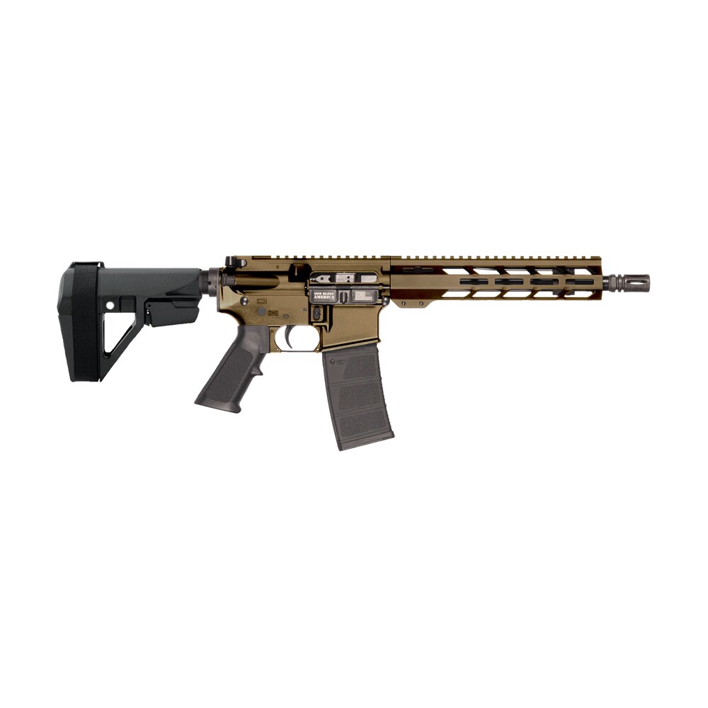 patriot ordnance factory 02540 p 15 sports south exclusive 5.56 nato 30+1 10.50" black threaded barrel, burnt bronze cerakote aluminum receiver w/picatinny rail, m lok handguard, black polymer sb tac Patriot Ordnance Factory 02540 P-15 Sports South Exclusive 5.56 NATO 30+1 10.50" Black Threaded Sports South item 194617