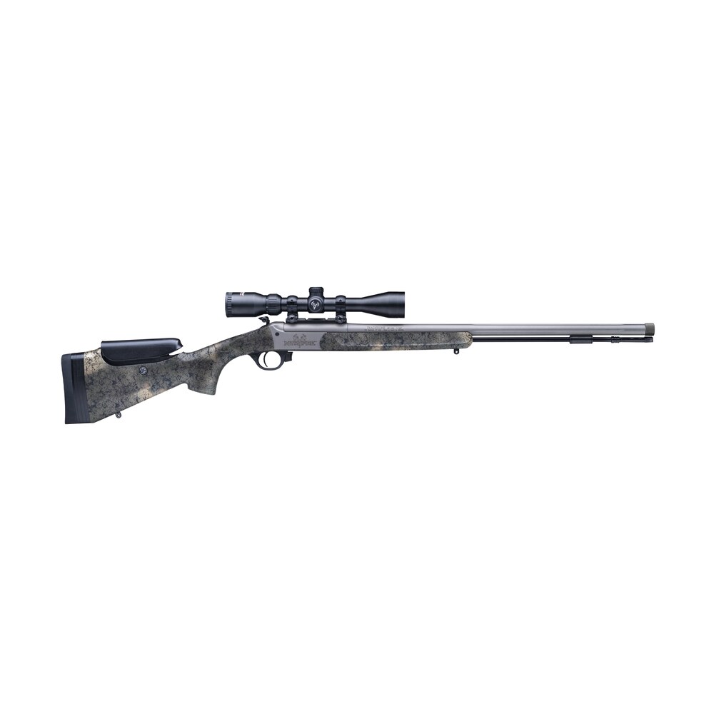 traditions cr53846604537 nitrofire pro 50 cal 209 primer firestick 26" tungsten cerakote fluted threaded barrel, drilled & tapped steel receiver, adj cheek piece & lop desert web synthetic stock, 3.5 Traditions CR53846604537 NitroFire Pro 50 Cal 209 Primer Firestick 26" Tungsten Cerakote Fluted Sports South item 194847