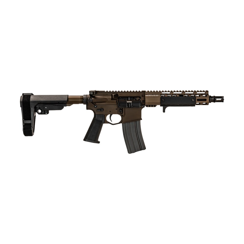 griffin armament mk1psd223w95pfde w mk1 psd 223 wylde 9.50" threaded barrel, terra brown anodized aluminum receiver w/picatinny rail, m lok handguard, black polymer sba3 brace, black a3 grip Griffin Armament MK1PSD223W95PFDE-W MK1 PSD 223 Wylde 9.50" Threaded Sports South item 194935