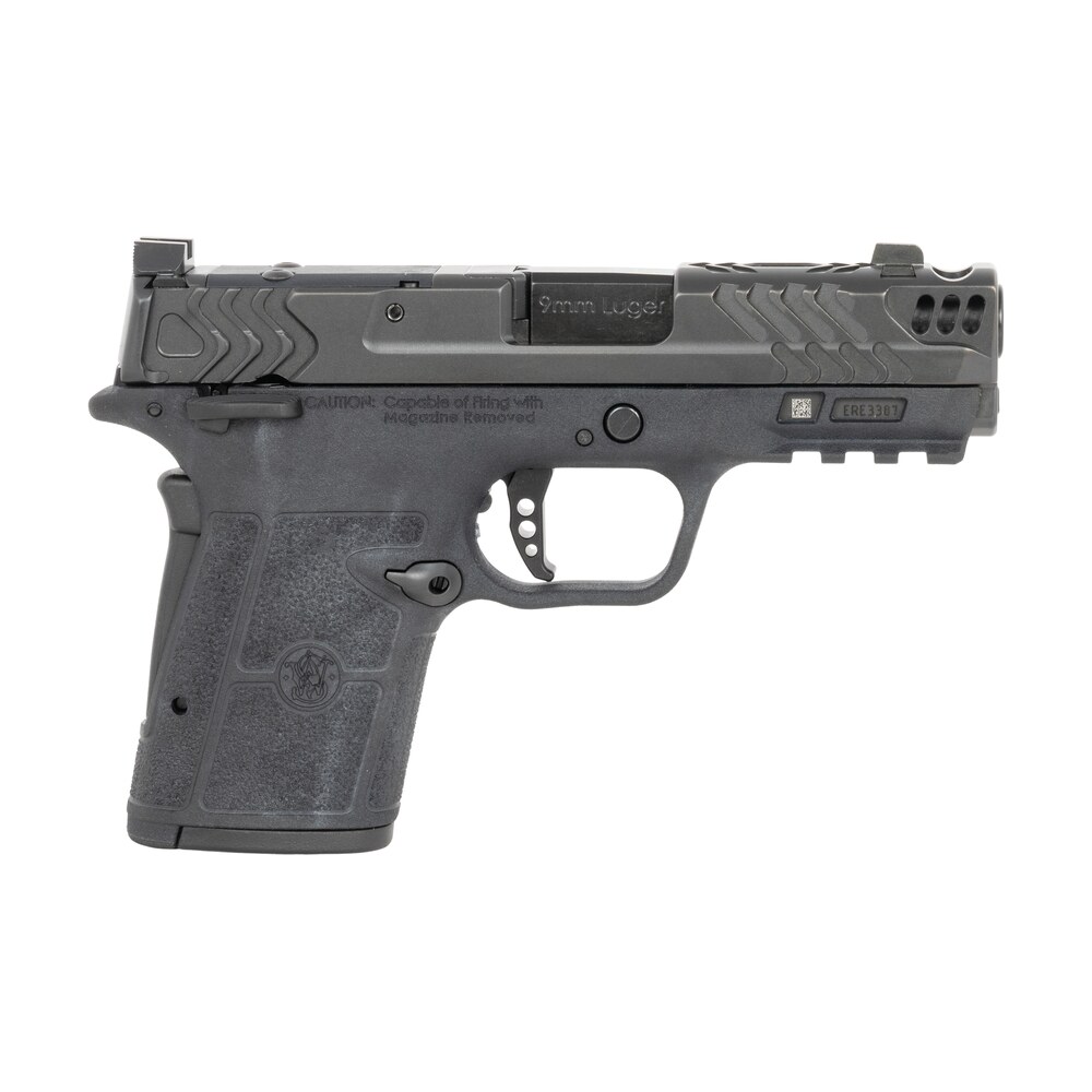 smith & wesson 14412 performance center equalizer micro compact frame 9mm luger 10+1 3.68" black armornite stainless steel barrel & optic ready/ported/serrated slide, black polymer frame w/picatinny r Smith & Wesson 14412 Performance Center Equalizer Micro-Compact Frame 9mm Luger 10+1 3.68" Sports South item 195198