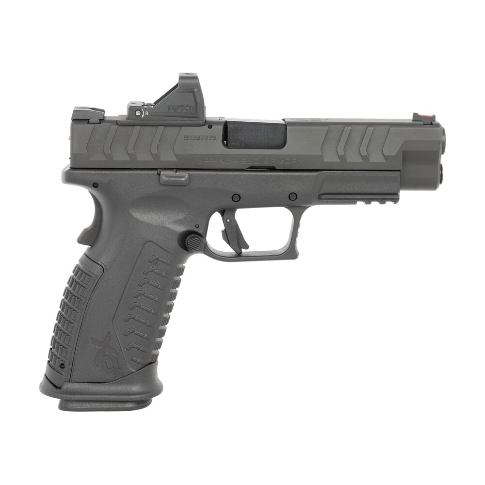 springfield armory xdme94510bhcosppac xd m elite osp gear pac full size 10mm auto, 16+1 4.50" black melonite match grade barrel & optic ready/serrated steel slide, black polymer frame w/picatinny rail Springfield Armory XDME94510BHCOSPPAC XD-M Elite OSP Gear Pac Full Size 10mm Auto, 16+1 4.50" Sports South item 195229