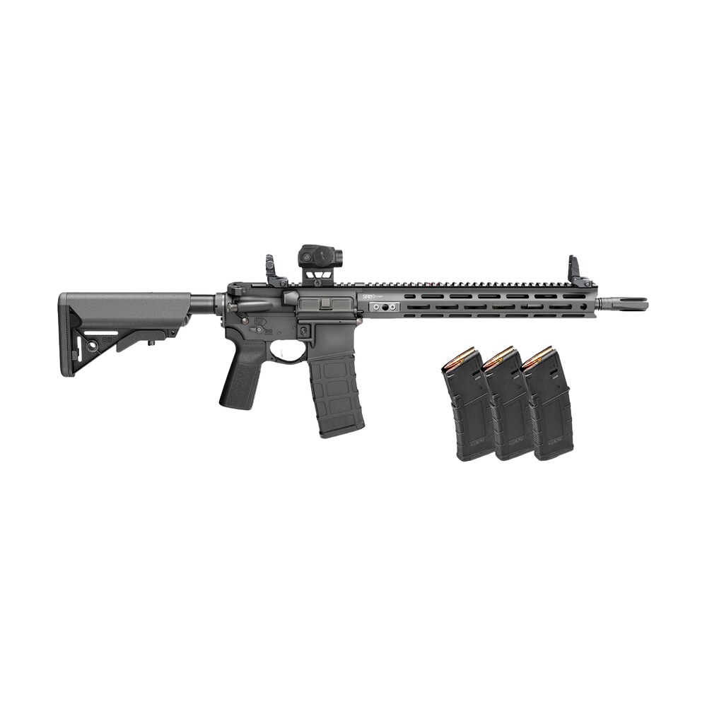 springfield armory stv914556bv2b5pac saint victor v2 gear pac 5.56 nato 30+1 14" black melonite barrel, black hardcoat anodize aluminum receiver w/picatinny rail, m lok handguard, b5 enhanced sopmod b Springfield Armory STV914556BV2B5PAC SAINT Victor V2 Gear Pac 5.56 NATO 30+1 14" Black Melonite Sports South item 195231