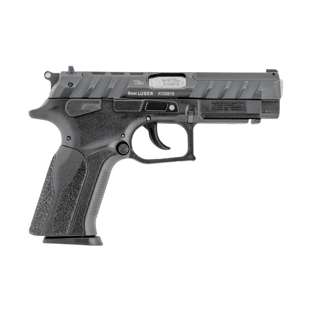 grand power 8588005808644 k100 mk23 9mm luger 15+1 4.25" stainless rotating barrel, black optic ready/serrated slide, black frame w/accessory rail, textured grip Grand Power 8588005808644 K100 Mk23 9mm Luger 15+1 4.25" Stainless Rotating Sports South item 195686