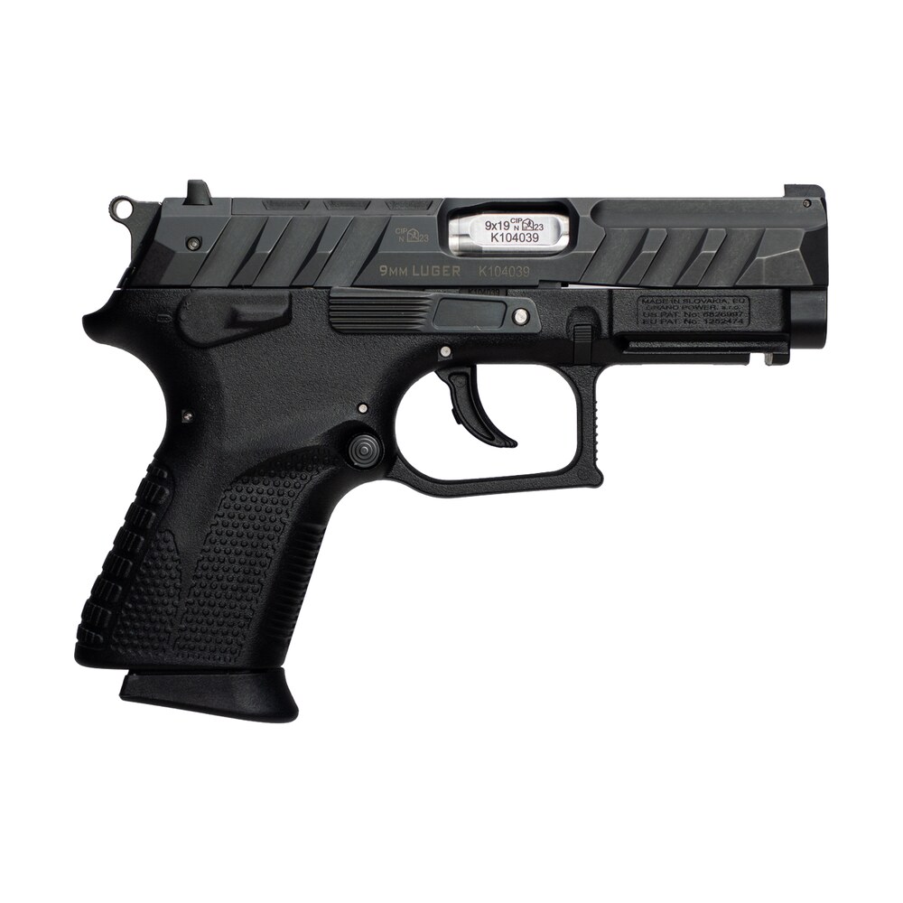 grand power 8588005944663 p1s mk23 9mm luger 12+1 3.66" stainless rotating barrel, black optic ready/serrated slide, black frame w/accessory rail, checkered grip, ambidextrous Grand Power 8588005944663 P1S Mk23 9mm Luger 12+1 3.66" Stainless Rotating Sports South item 195688