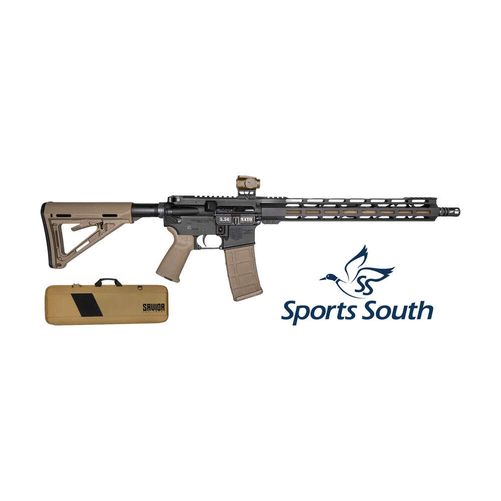 diamondback db175ak223 db15 sports south exclusive 5.56 nato 30+1 16" flat dark earth cerakote threaded barrel, black cerakote aluminum receiver w/picatinny rail, m lok handguard, magpul moe flat dar Diamondback DB175AK223 DB15 Sports South Exclusive 5.56 NATO 30+1 16" Flat Dark Earth Cerakote Sports South item 195881